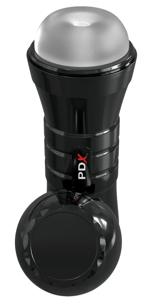 PDXE WetStroker Slide XXL Fros,XXL Masturbator mit Stimulationsstruktur in transparenter Optik Feuchtes Vergnügen ohne Gleitmittel