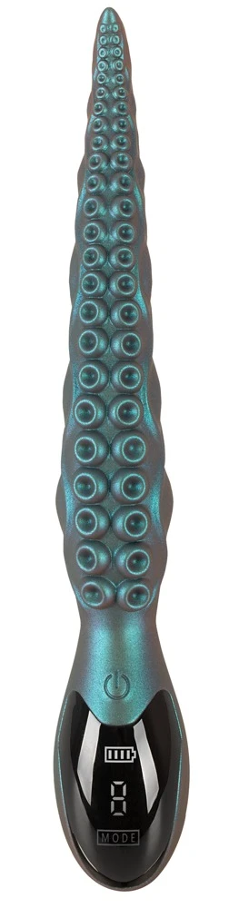 Beasty Cocks Octo Vibes, Langer Vibrator Octo Vibes im Tentakel Design von Beasty Cocks in schimmernder Metallic Optik mit reizstarker Struktur und 9 Modi