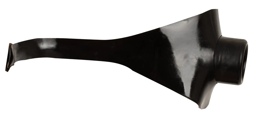 Latex-Knebelmaske mit Hohlknebel & Mundrohr – Kinky BDSM Fetisch-Maske mit verstellbarem Kopfriemen für intensive Rollenspiele – LateX