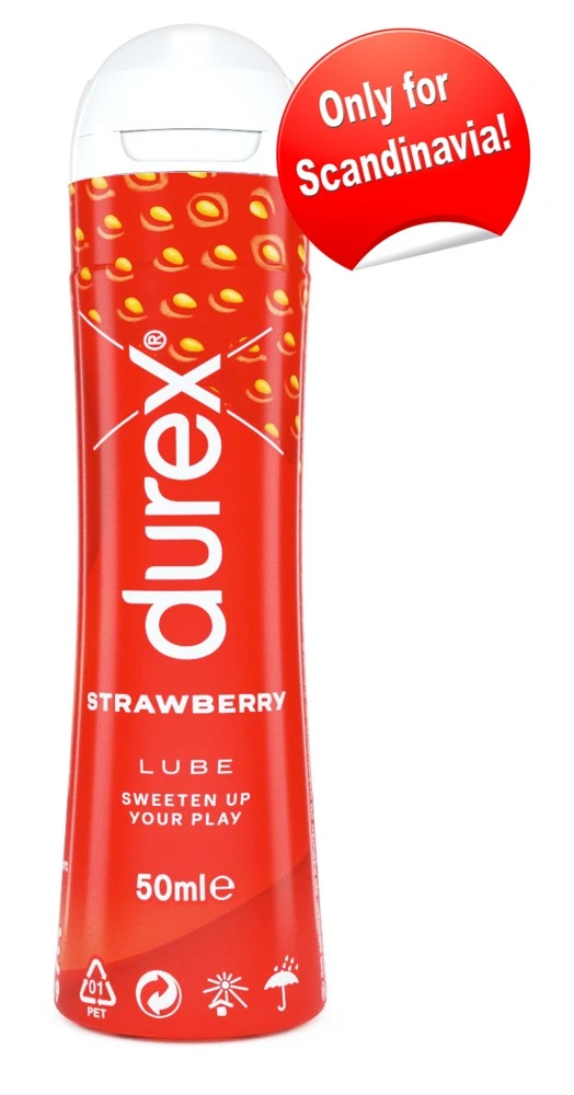 Strawberry Lube Durex Strawberry Lube 50 ml. pH-neutral, zuckerfrei, wasserlöslich & ideal für empfindliche Haut - für fruchtige Intimität!