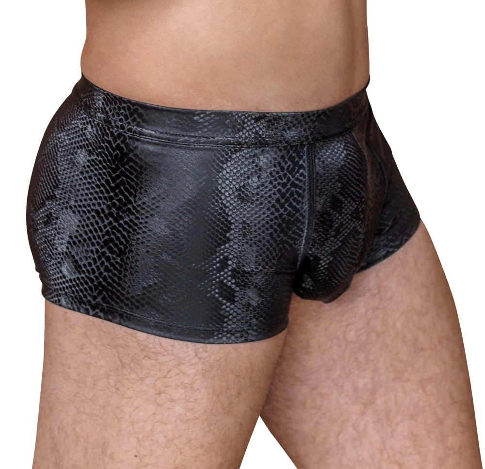 Trendige Pants von NEK in mattglänzend schillernder Schlangenhaut-Optik. Weich und elastisch für hohen Tragekomfort.