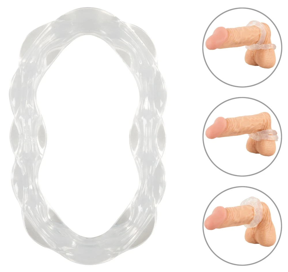 beau coeur Parinor Silicone Co, PARINOR Silicone Cock & Ball Ring von beau cœur – hochelastischer Penis Hodenring aus softem Silikon mit Wellenstruktur für vielseitige Anwendung