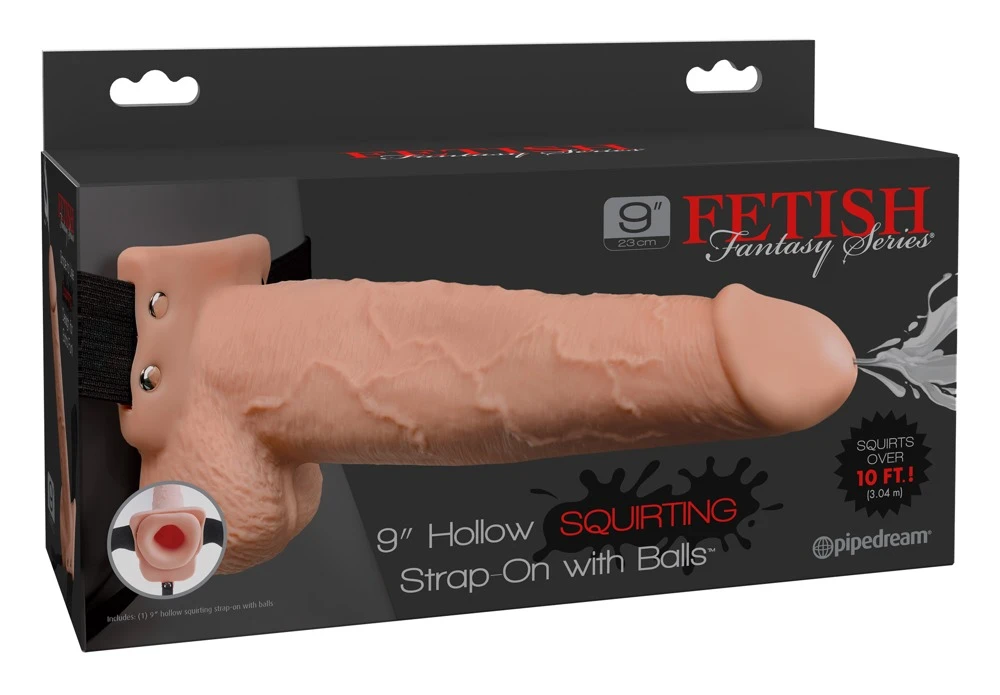 Fetish Fantasy Hohler Naturdildo mit elastischem Strap-on