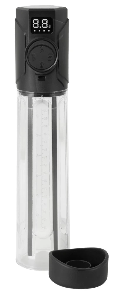 MrBoner Red Light Power Pump, Mr. Boner Red Light Power Pump automatische Penispumpe mit Rotlicht Vakuumpumpe Potenztraining Unterdruck LED-Display