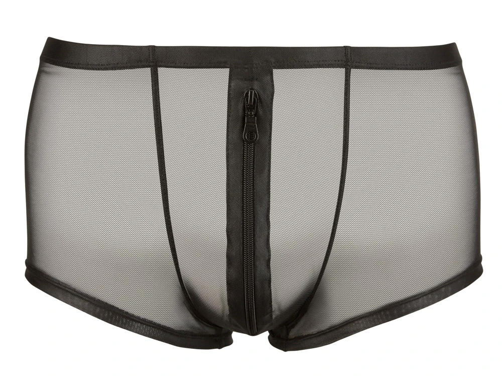 Klassische Pants von Svenjoyment mit unterlegtem Reißverschluss im Beutel. Leicht glänzend und im semitransparenten Look.