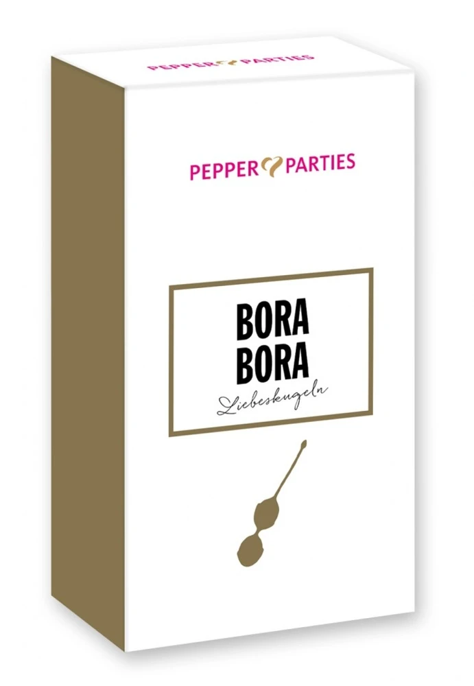 Liebeskugeln Bora Bora für fortgeschrittenes Beckenbodentraining mit 94 g Gewicht, elastischem Rückholbändchen und diskreter Tragbarkeit im Alltag zur gezielten Stärkung der Beckenbodenmuskulatur