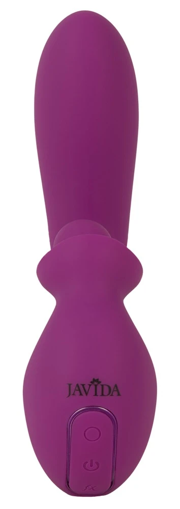 Javida 2F Vibrator Double Rota, Vibrator mit Doppelrotation für intensive G-Punkt- und Klitorisstimulation, 10 Modi und getrennte Steuerung von Javida