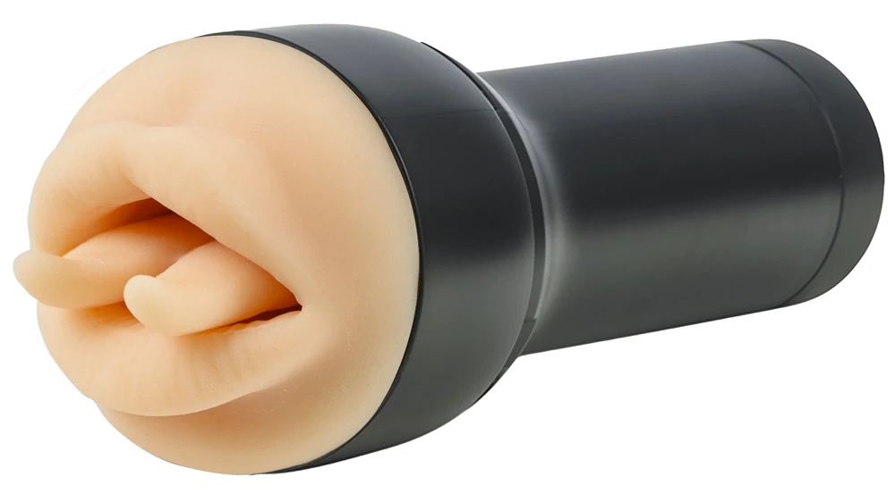 Feel Leigh Raven Mouth, Kiiroo Feel Leigh Raven Mouth Masturbator mit realistischer Mundform, Superskin-Innenleben & intensiver Stimulation