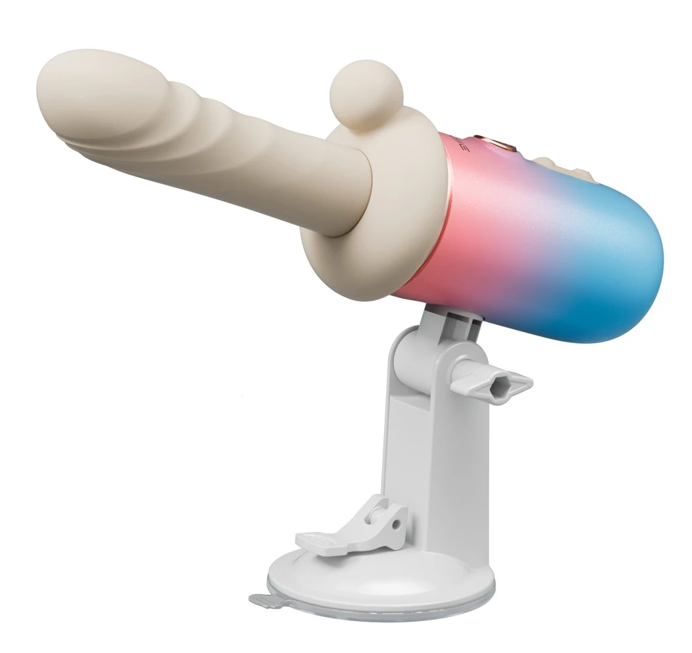 Spinel Multifunctional Vibrato, Spinel App-gesteuerter Stoßvibrator mit Vibration und Wärme, leisem Powermotor, 5-teiligem Zubehör, Dildos, Klitoris-Stimulator, Griff und Saugfuß im kompakten Reiseformat