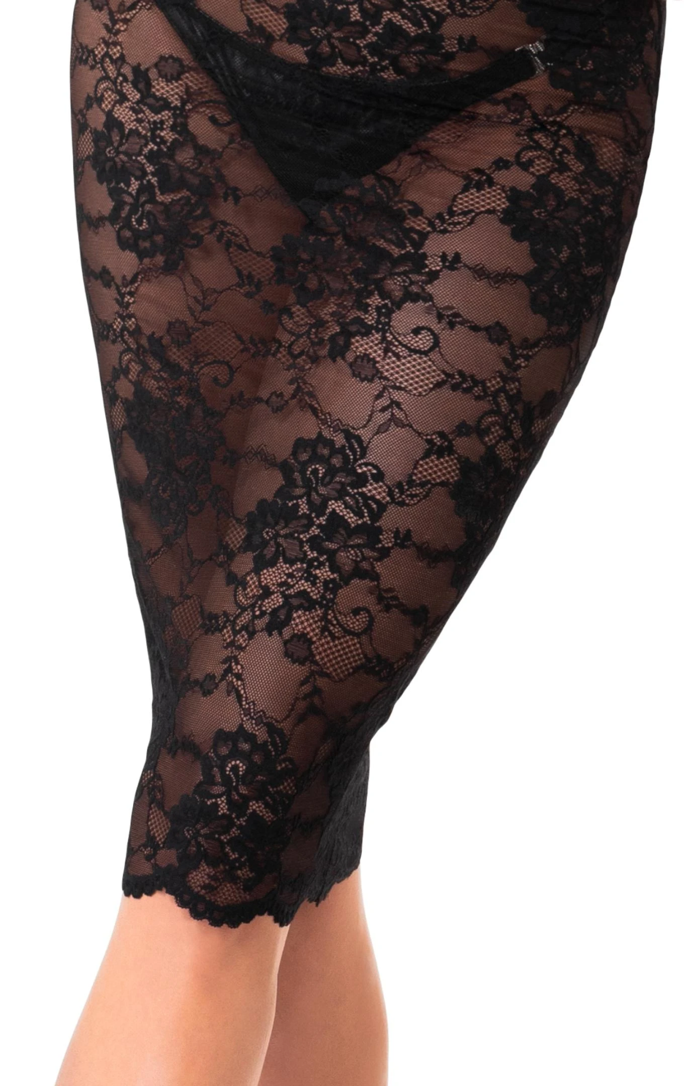 F338 halblanges Kleid aus Spitze, Rückenfreies Neckholder-Kleid aus weicher Spitze mit Hakenverschluss, Erotisches Dress