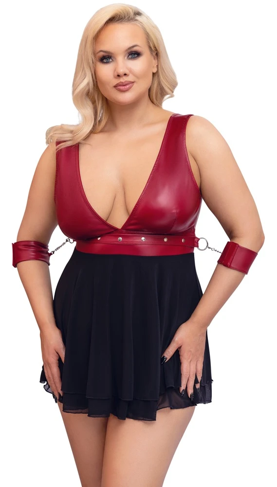 Cottelli Babydoll mit verstellbaren Fesseln für ultimativen Tragekomfort und Stil