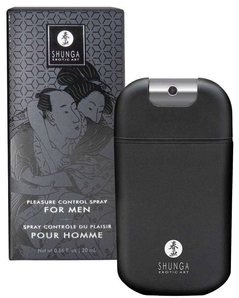 Shunga Male Control Spray 20ml, Penisspray zur Lustkontrolle – sexy für mehr Ausdauer, reduzierte Empfindlichkeit & länger anhaltende intime Momente – Shunga