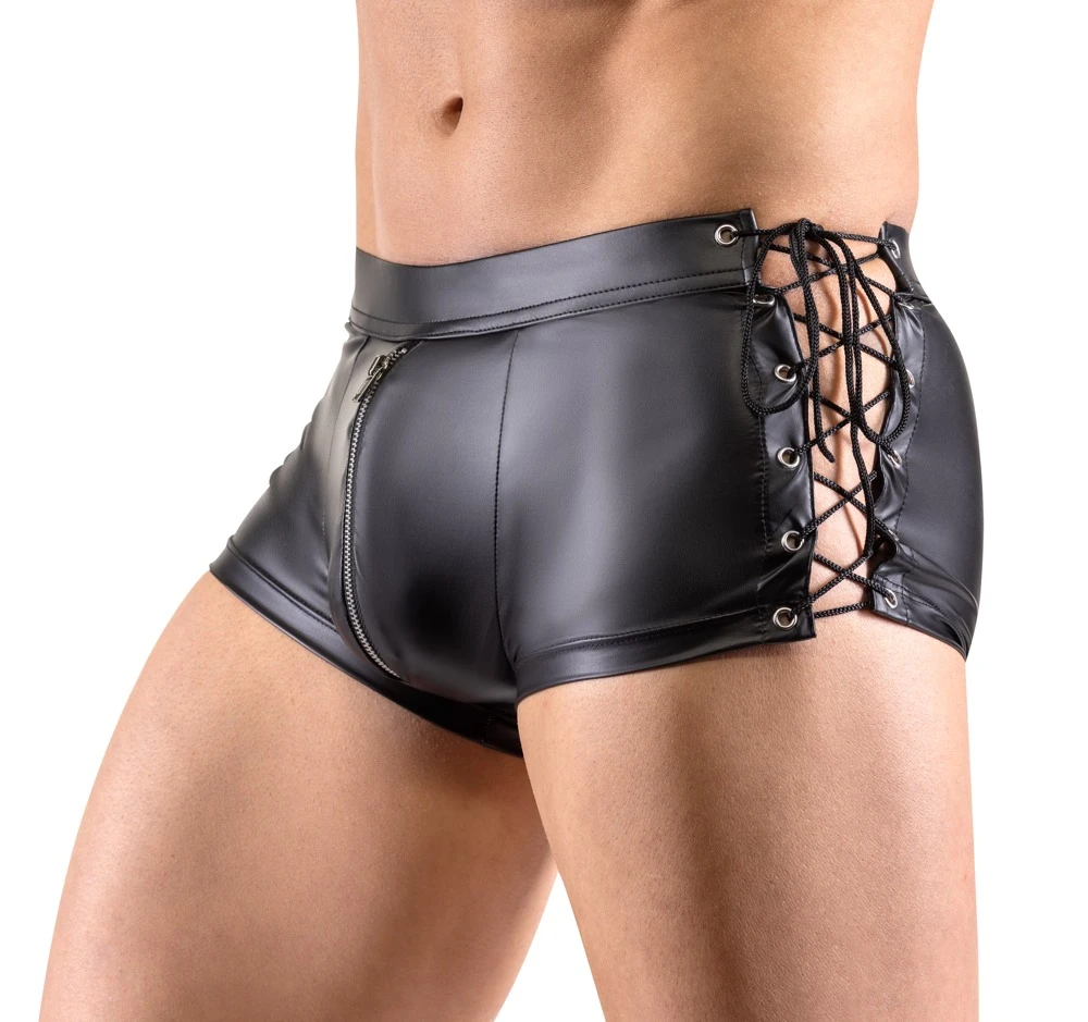 Betonende eng geschnittene Pants von Svenjoyment aus leichtem Stretchmaterial mit trendigem matten Finish.