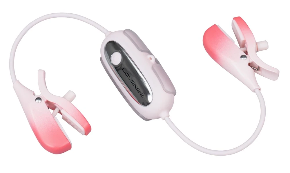 Gemini, Lovense Gemini vibrierende Nippelklemmen mit Halsband für heiße BDSM- und Paare-Spiele Bluetooth Steuerung