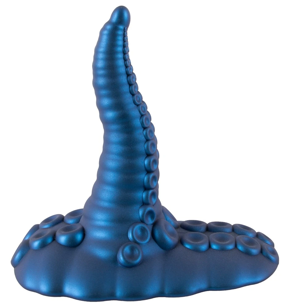 Beasty Cocks Tentacle Pad, Aufsitzvibrator im sexy Tentakel-Design mit starker Struktur, schimmernder Metallic-Optik, kräftigem Saugfuß und Fernbedienung für intensive Solo-Momente