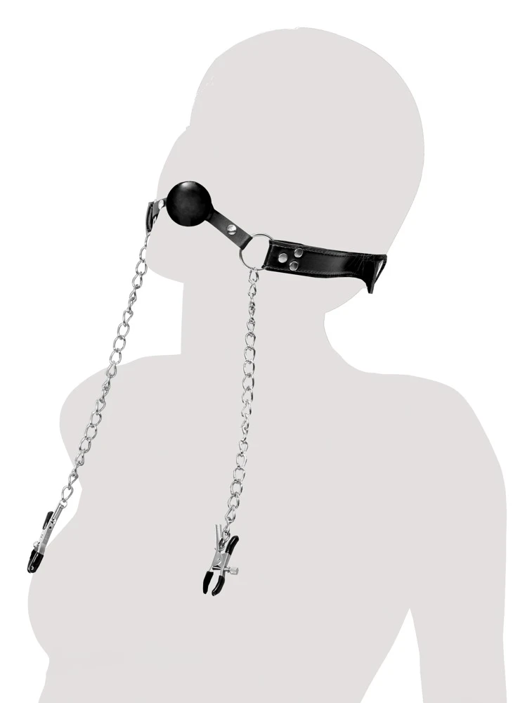 FFE DEluxe Ball Gag and Nipple