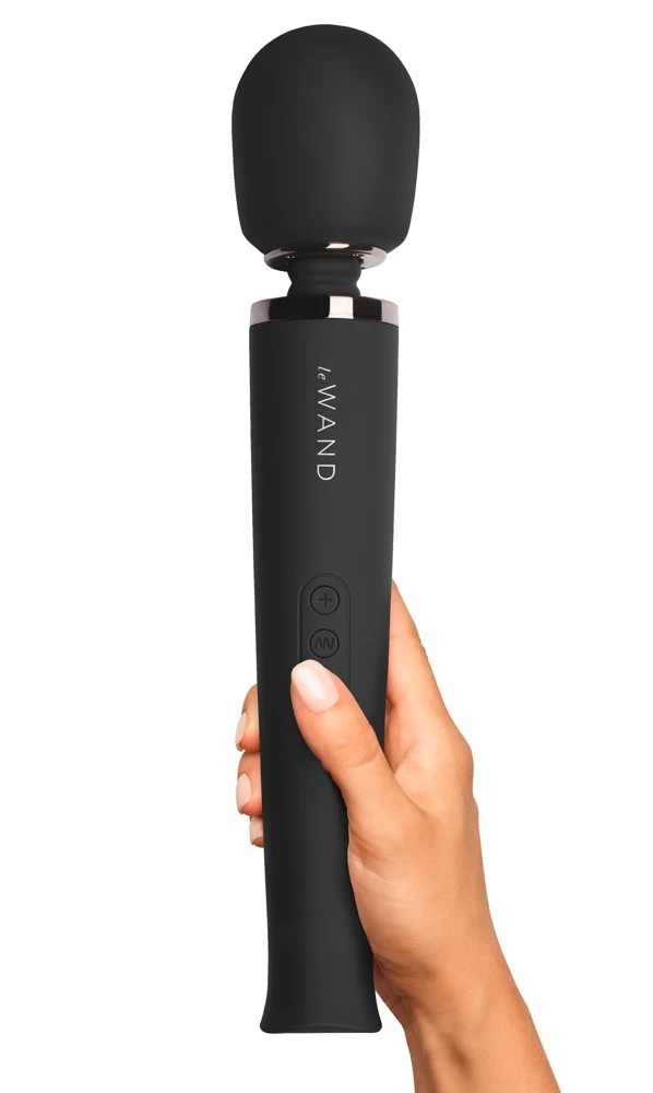 Le Wand Massagestab inkl. Strukturaufsatz 20 Vibrationsmodi in 10 Intensitäten