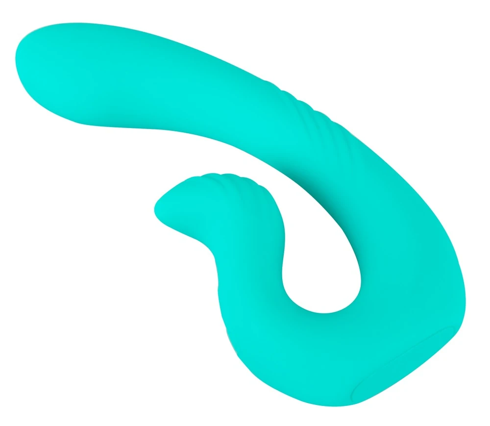 beau coeur Naira Dual Vibrator, Flexibler Doppelvibrator NAIRA Dual Heads mit 2 Power-Motoren getrennt steuerbar für vaginale und anale Stimulation