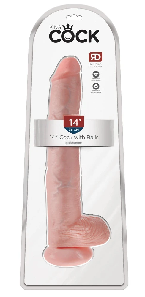 King Cock Naturdildo mit Saugfuß