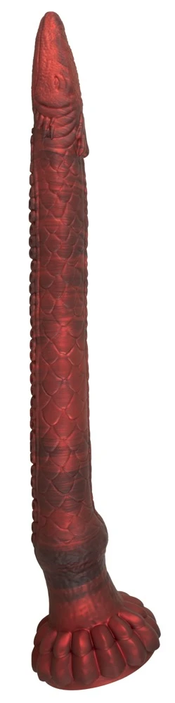 Beasty Cocks The Enormous Eel, Beasty Cocks Enormous Eel Dildo 65,5 cm mit Saugfuß Schlangenfisch-Design Metallic-Optik strukturierter XL Dildo für intensives Vergnügen