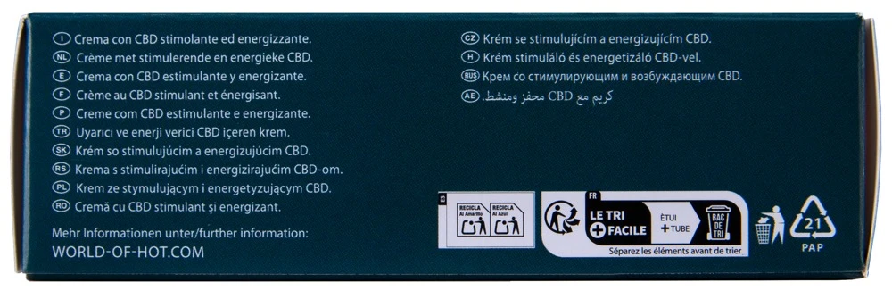 V-Activ Masturbationcreme CBD50, Steigere Dein Lustempfinden beim Masturbieren mit der pflegenden V-Activ Unisex Cream von HOT - stimulierend durch hochwertiges CBD