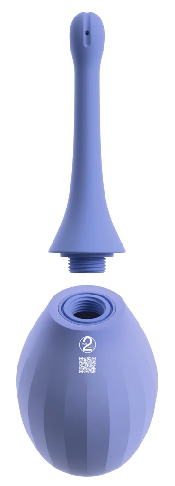 Anal douche bendable, Analdusche Silikon 300ml mit biegsamer Spritztülle 5 Düsen Anti-Rückfluss-Technologie abschraubbar für einfache Anwendung