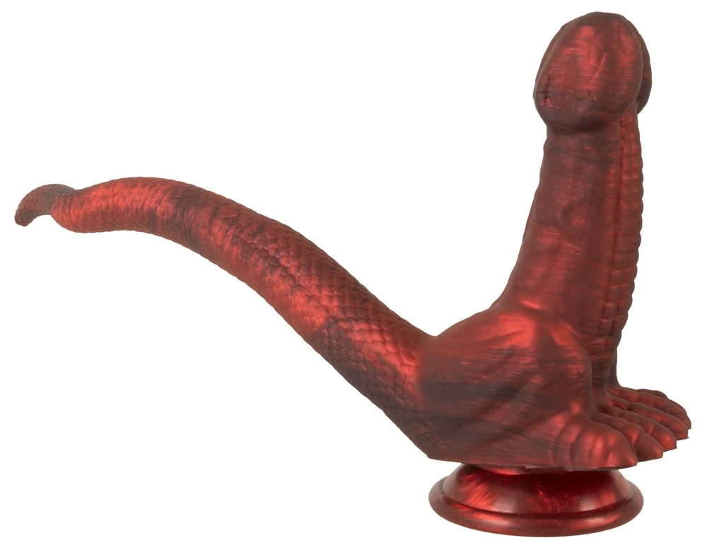 Beasty Cocks Panthera Double, Doppeldildo Panthera Double mit Saugfuß, markantem Plug und 30 cm Schwanz für heiße Spiele