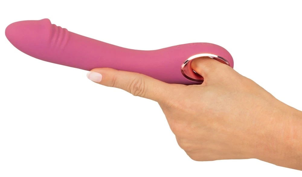Slim G-Spot Rose, Eleganz trifft Lust: G-Punkt-Vibrator Slim G-Spot Rose mit 10 Vibrationsmodi, wasserdicht und aus weichem Silikon