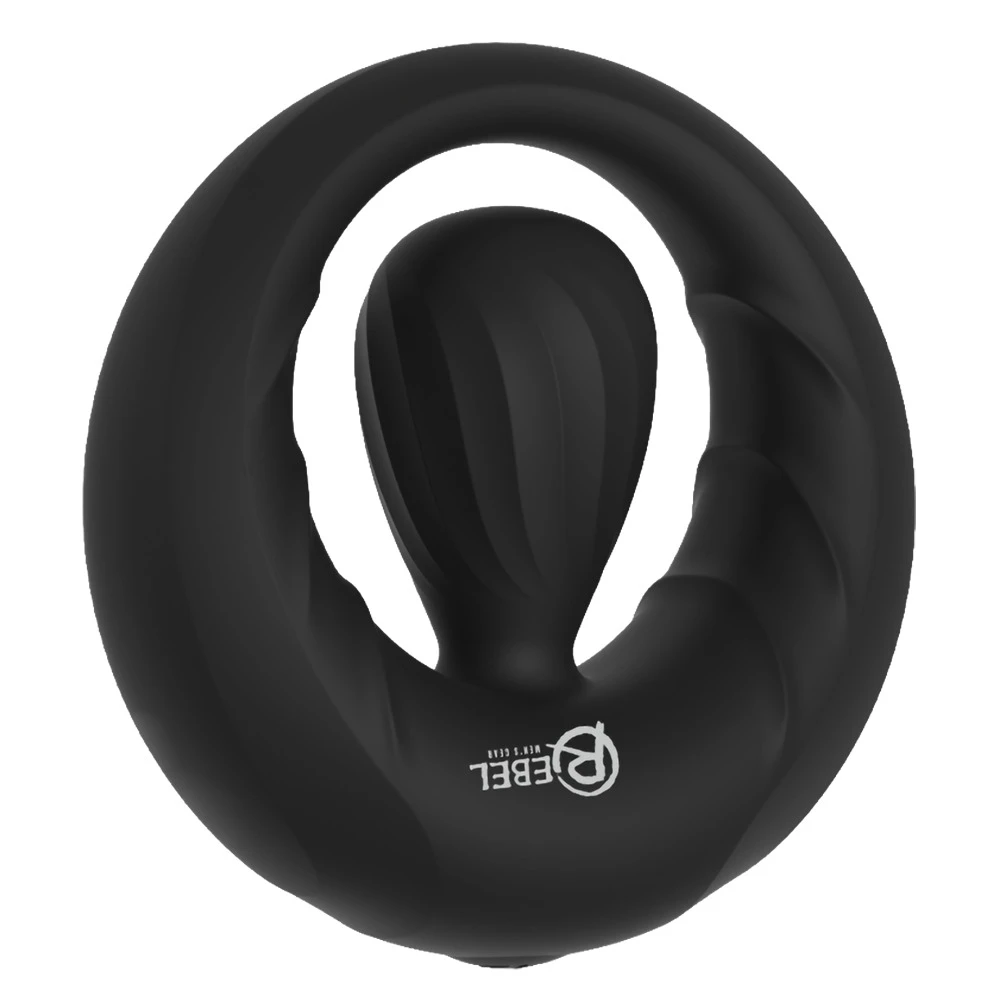 Rebel Cock Ring w Vibrating St, Penisring mit Vibro-Stimulator – Sexy 10 Vibrationsmodi, tiefe Vibes, fester Halt & vielseitige Tragevarianten – Rebel