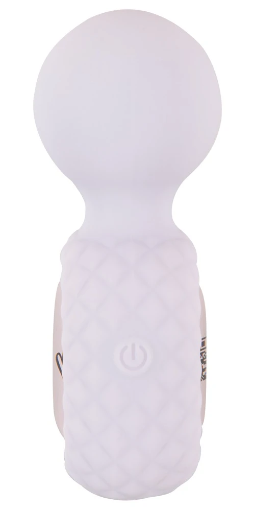 beau coeur Celoro Mini Wand, CELORO Mini Wand – kompakter Massagestab mit softem Kopf, 10 intensiven Vibrationsmodi und stylischer Rautenstruktur für präzise Lustmomente überall