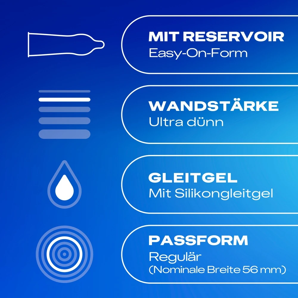Durex Hautnah 10er, Hautnah verbunden, latexfreie transparente Kondome von Durex aus Polyisopren für ein natürlich intensives Liebesgefühl