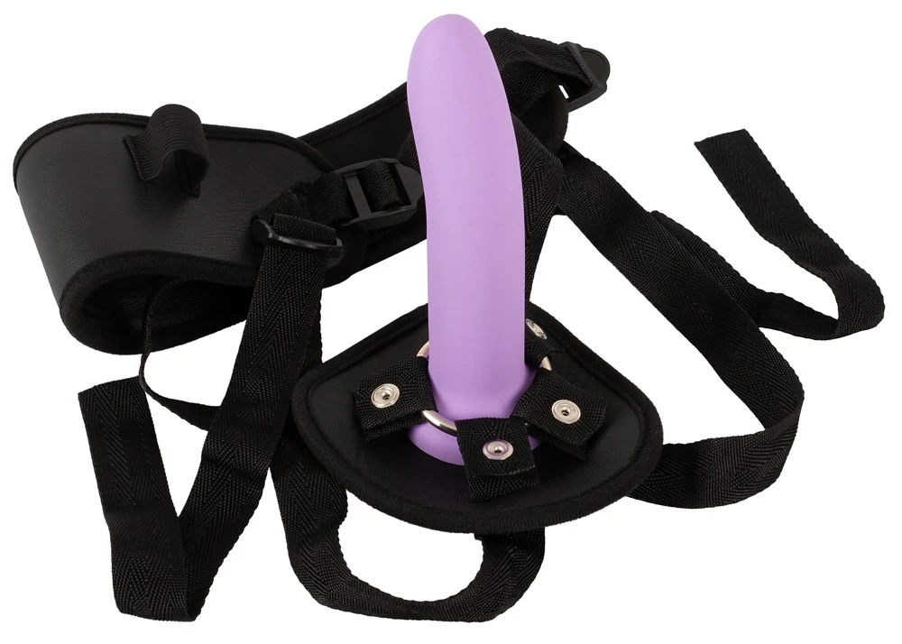 Your Strap-On 3er Set Harness, Vielseitiges 4-teiliges Strap-on Set mit 3 Dildos in S, M, L für Solo- und Paare-Spaß aus Liquid Silicone
