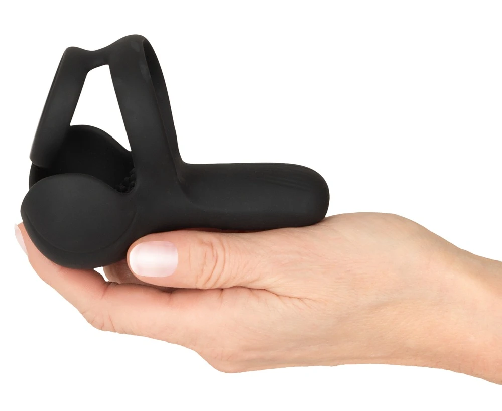 Rebel Ball Massager w Perineum, Hodenvibrator mit Damm-Stimulator, Penis- & Hodenring, 10 Vibrationsmodi, kraftvolle Doppelvibration für Männer – Rebel