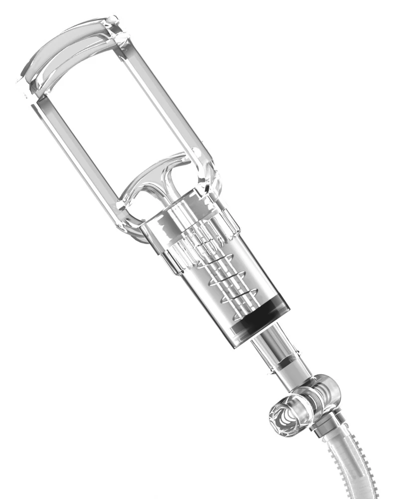 PDXE ViewTube Vac XXL Clear, PDX Elite ViewTube Vac XXL transparenter Masturbator mit Saugkraft-Pumpe, Vakuumkontrolle und hautähnlicher Transparent-Sleeve