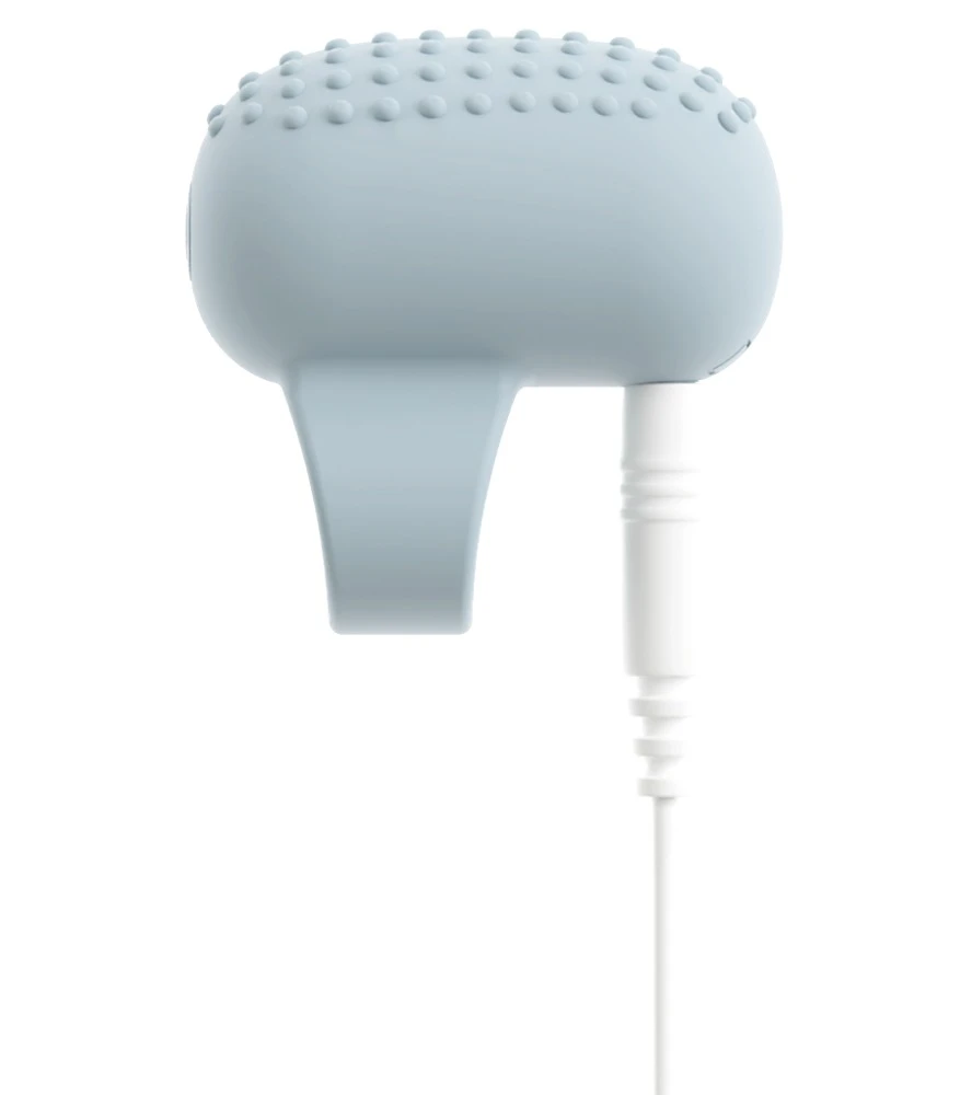 KIREMO Finger Vibrator wasserdicht mit flüsterleisen 35 dB, 10 intensiven Vibrationsmodi, dehnbarem Fingerring und stimulierenden Noppen für gezielte Klitorisstimulation und heißes Vorspiel