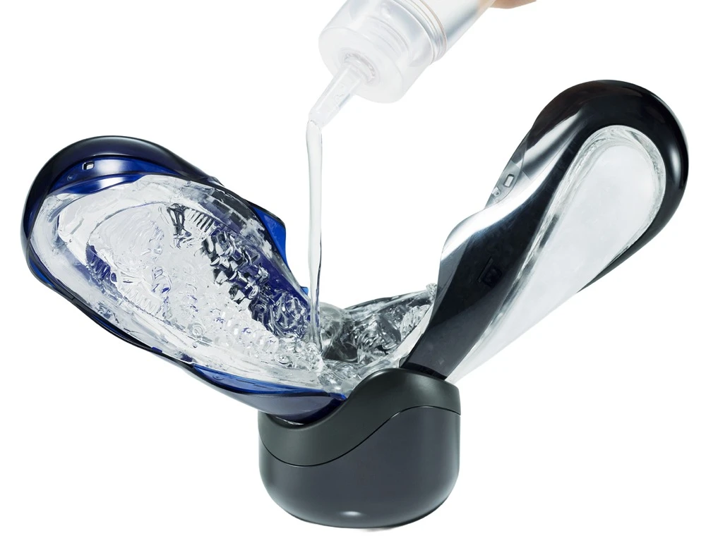 Tenga Flip 360 Midnight Purple, TENGA Flip 360 Masturbator – aufklappbar, Spiral-Drehdesign für 360° Rundum-Stimulation mit Pressure Pads, inkl. Gleitgel sofort startklar