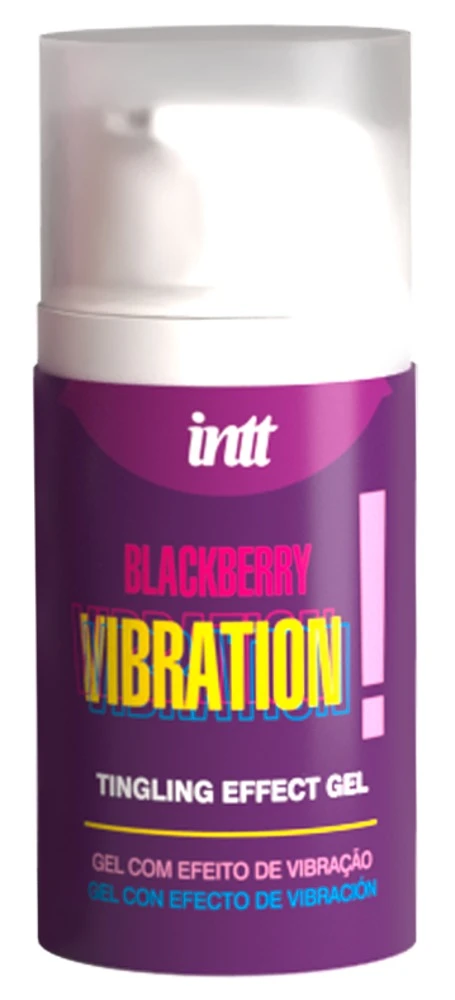 Vibration Blackberry! 15mlm Tingling Effect Gel Blackberry Vibration von intt mit fruchtigem Brombeer-Aroma und Amazonas-Pflanzenextrakten für intensive Gefühle