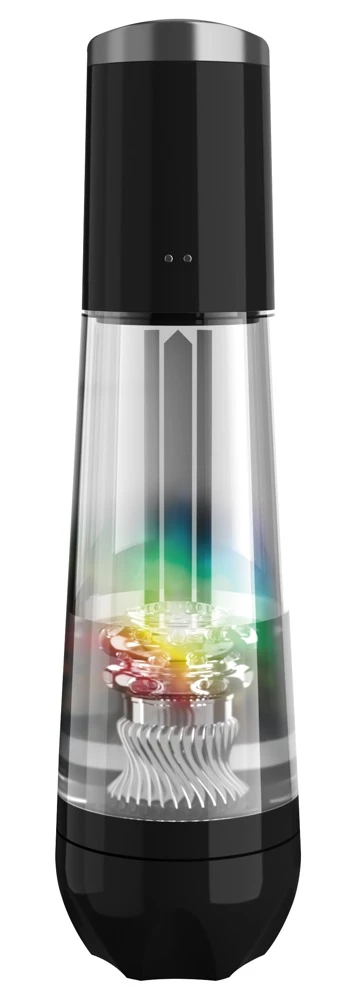 PDX Elite ViewTube MAX Black, MAXimaler Blowjob-Spaß: Automatischer Masturbator mit Licht, Vibration, und individuell einstellbarer Saugkraft!