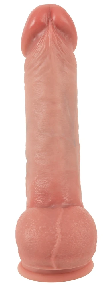 Realistixxx Movable Skin Dildo, Realistixxx RealMan Naturdildo mit Hoden – erotisch lebensecht mit beweglicher Haut, Dual Density Silikon & starkem Saugfuß
