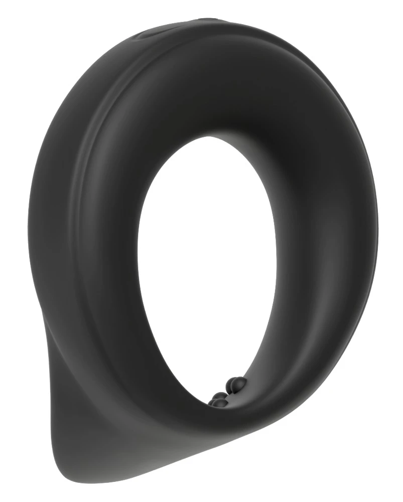 Rebel Ball Ring with Vibration, Dehnbarer Hodenring mit Vibration sorgt für intensive Stimulation, kraftvolle Erektion und tiefe Lustmomente dank 10 Vibrationsmodi