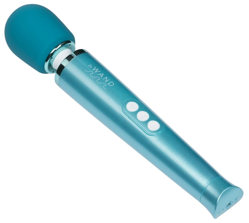 Le Wand Dive, Ozeanblauer Luxus-Massager Dive von le WAND –Wasserdicht, 20 Modi, Soft Touch-Kopf, ideal für Solo- und Paarmassagen