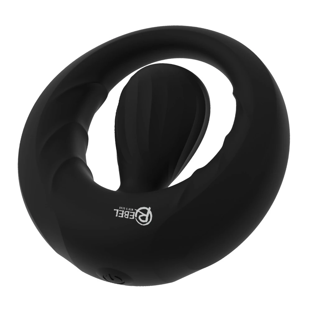 Rebel Cock Ring w Vibrating St, Penisring mit Vibro-Stimulator – Sexy 10 Vibrationsmodi, tiefe Vibes, fester Halt & vielseitige Tragevarianten – Rebel