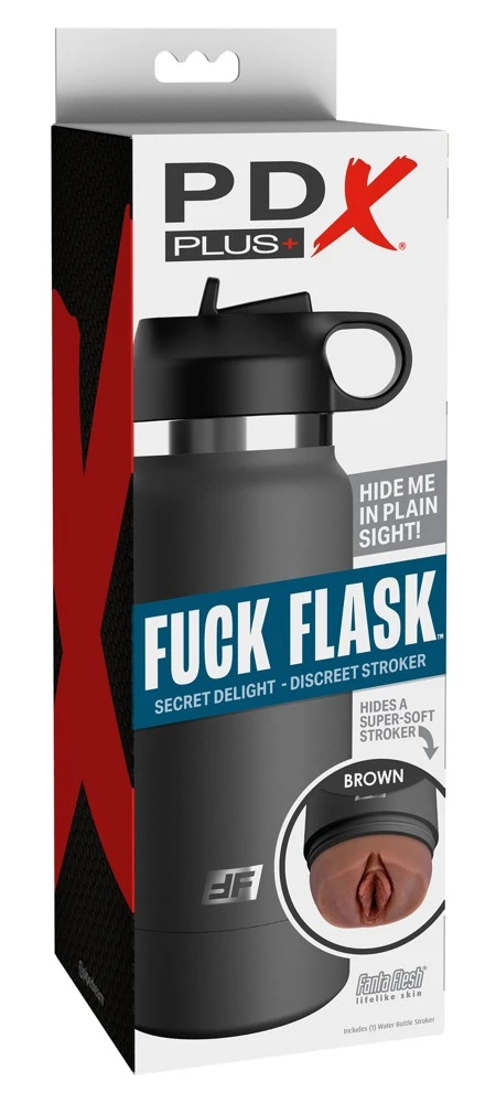 PDX Plus Flask Masturbator in Vagina-Optik Trinkflaschen-Gehäuse