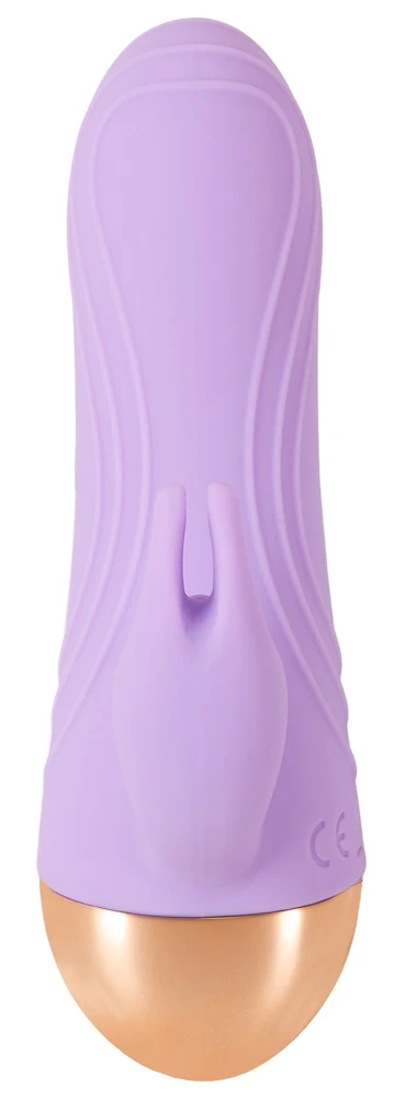 Cuties Soft Purple, Mini Rabbit Vibrator sexy Reizwäsche Dual Density Silikon 10 Vibrationsmodi verwöhnt Vagina & Klitoris gleichzeitig Cuties