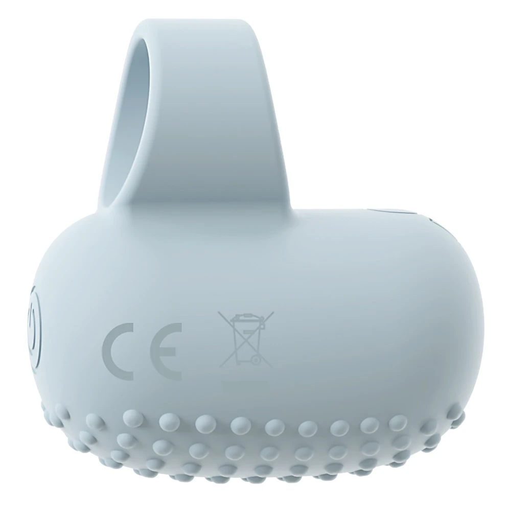 KIREMO Finger Vibrator wasserdicht mit flüsterleisen 35 dB, 10 intensiven Vibrationsmodi, dehnbarem Fingerring und stimulierenden Noppen für gezielte Klitorisstimulation und heißes Vorspiel