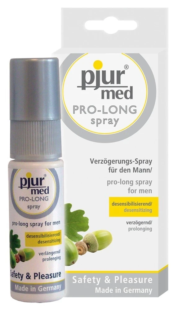 pjur med Pro-Long Spray 20 ml, Intim-Pflegecreme ORGANIC Care – vegane Feuchtigkeitspflege, beruhigt empfindliche Haut, stärkt die Elastizität und sorgt für geschmeidige Pflege nach der Rasur