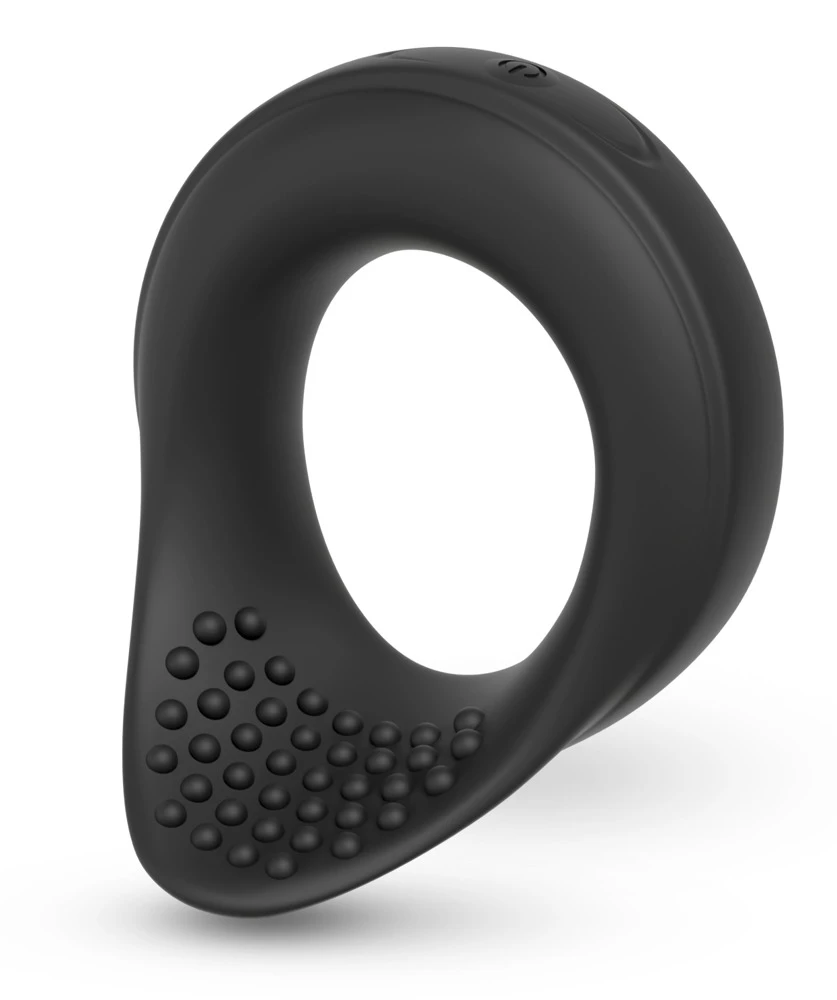 Rebel Ball Ring with Vibration, Dehnbarer Hodenring mit Vibration sorgt für intensive Stimulation, kraftvolle Erektion und tiefe Lustmomente dank 10 Vibrationsmodi