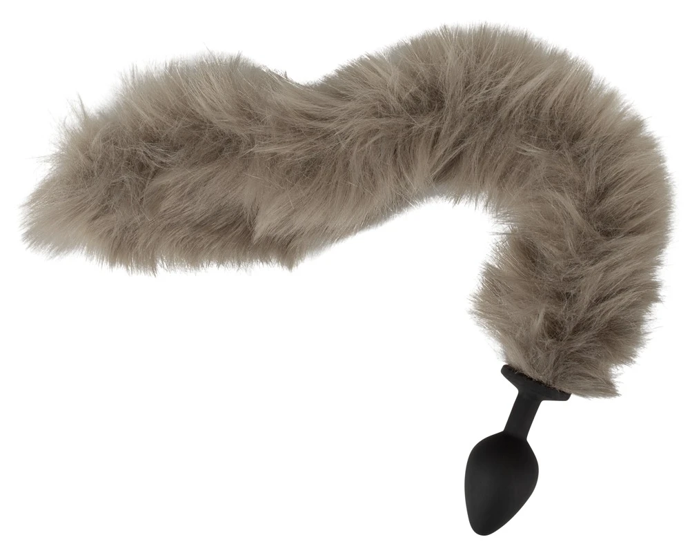 Fluffy Tail Grey, Fluffiger Schweif für sinnliche Abenteuer, flexibler Analplug mit weichem Kunstfell und sicherem Stopper Fluffy Tail Grey, Fluffiger Schweif für sinnliche Abenteuer, flexibler Analplug mit weichem Kunstfell und sicherem Stopper