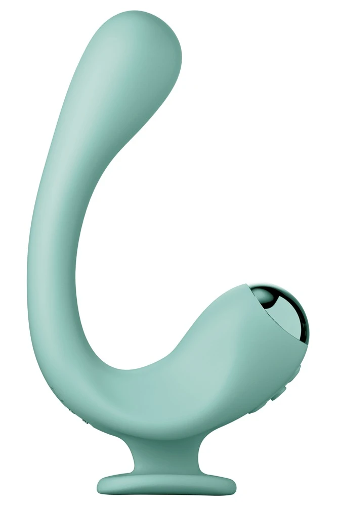JJ Reflexx Rabbit 2, Biegsamer Doppelvibrator Reflexx Rabbit 2: Wärmefunktion, 10 Vibrationsmodi & flexibler 2-Finger-Griff für maximale Stimulation