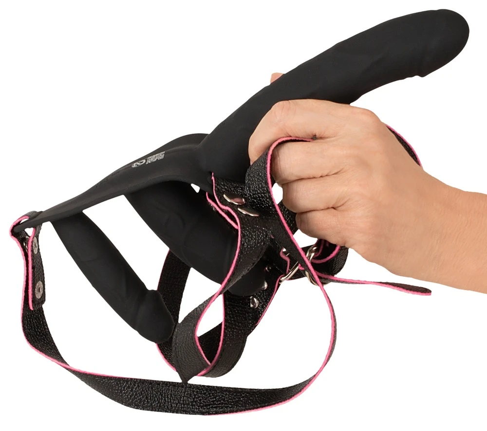 Strap-On Double Inside, You2Toys RC Double Inside Strap-on-String mit 3 kraftvollen Vibratoren, Fernbedienung und verstellbarem Sitz für erotischen Lustgenuss zu zweit